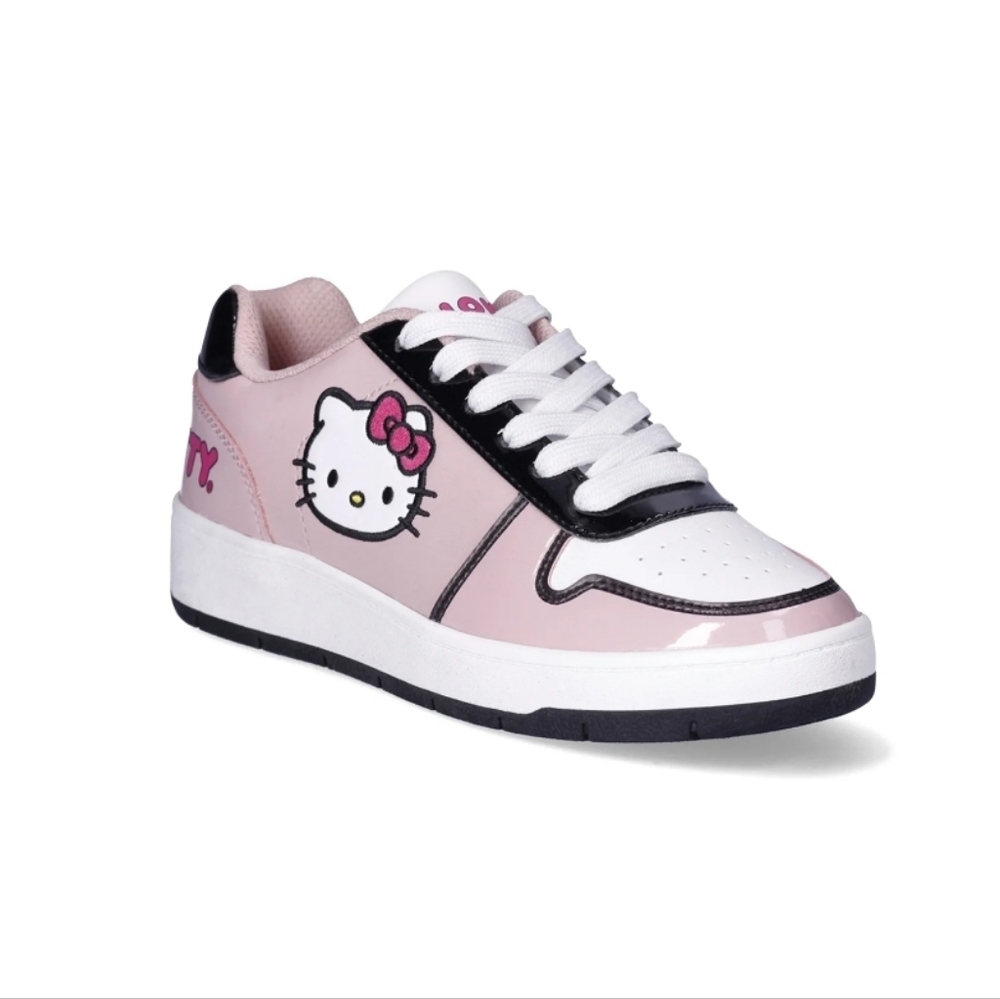 Hello Kitty Sanrio Pink And White Animee Y2K Kawaii Soft Girl Sneakers Size 8